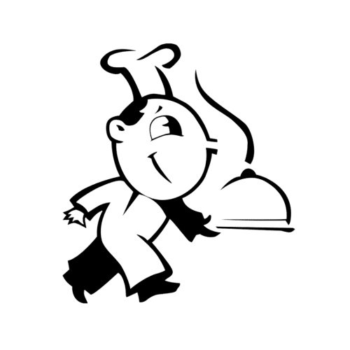 Mongolian & Pho - Icon Black on White Bg